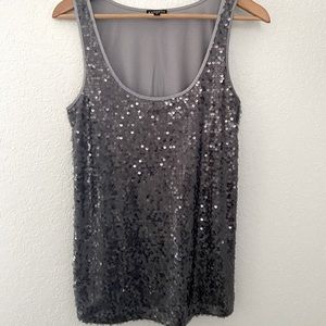 Express sequin top